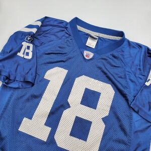 Youth Indianapolis Colts Peyton Manning #18 NFL Equipment Jersey flaw